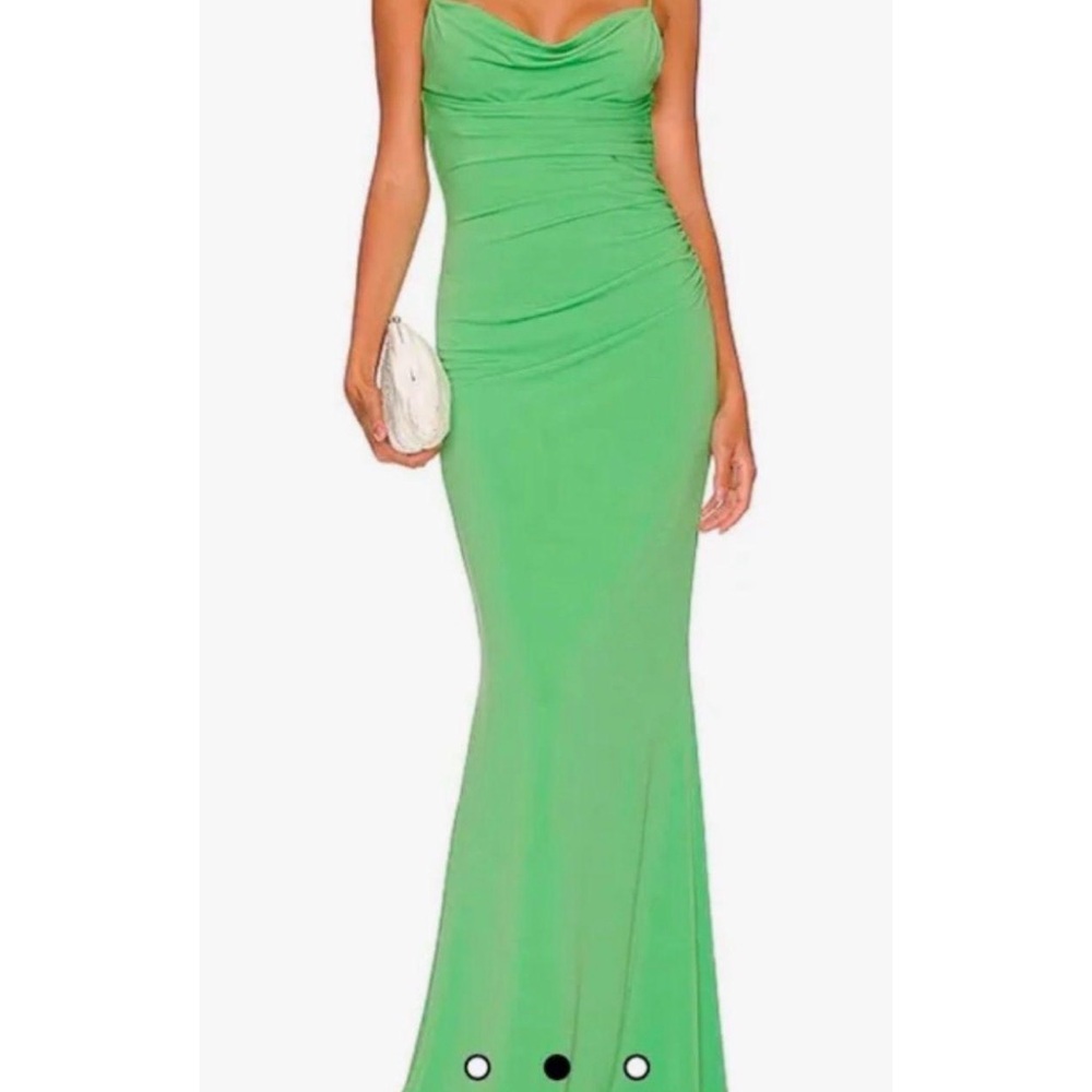 Katie May Kelly Green Maxi Formal dress